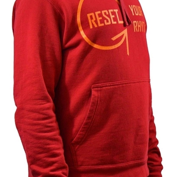 Men’s Hooded Sweatshirt ‘Reset Your Rhythm’ XL - Picture 2 of 10